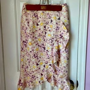 Anthropologie floral skirt